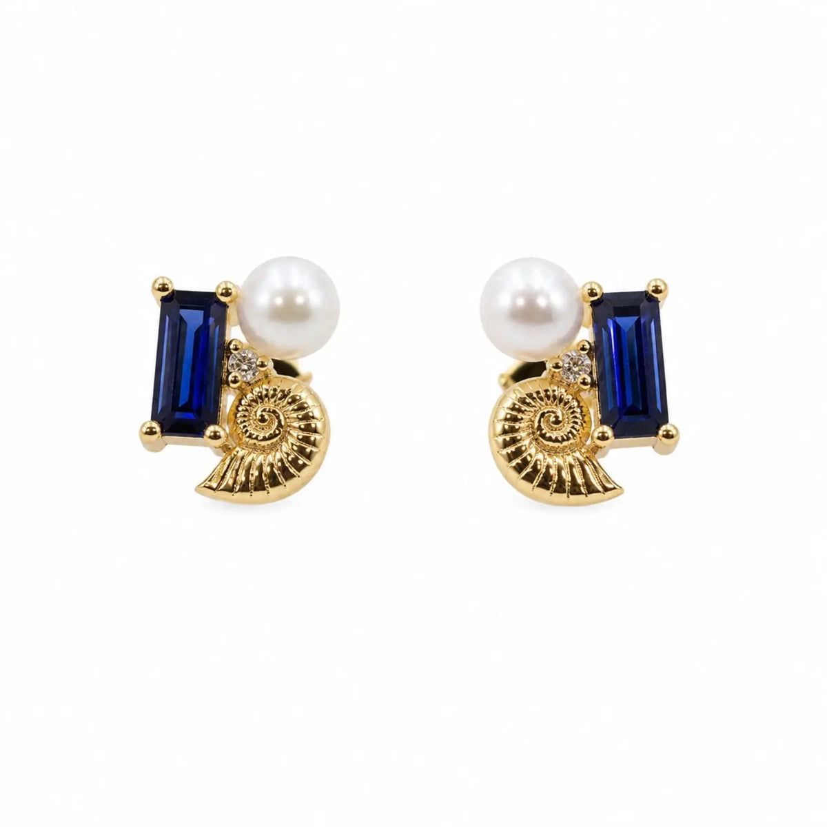 Ocean Cluster Stud Earrings
