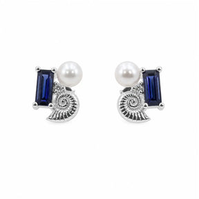 Ocean Cluster Stud Earrings