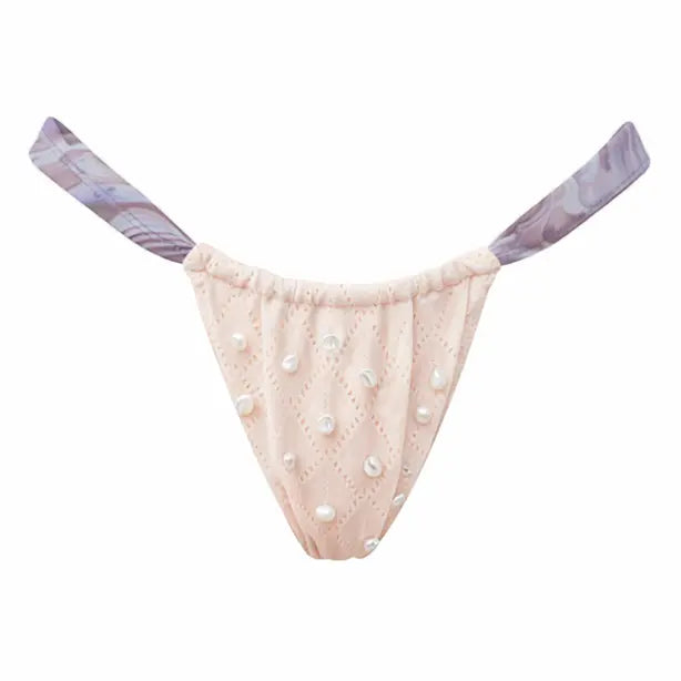Perle Bikini Bottom Apricot Cream