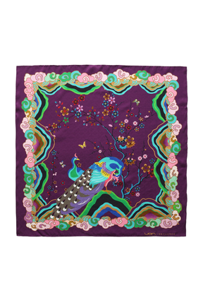 Wendy Morrison X Skylence Kujaku Peacock Silk Scarf
