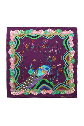 Wendy Morrison X Skylence Kujaku Peacock Silk Scarf