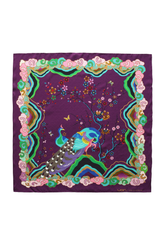 Wendy Morrison X Skylence Kujaku Peacock Silk Scarf