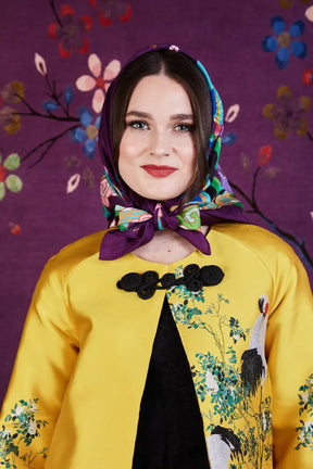 Wendy Morrison X Skylence Kujaku Peacock Silk Scarf