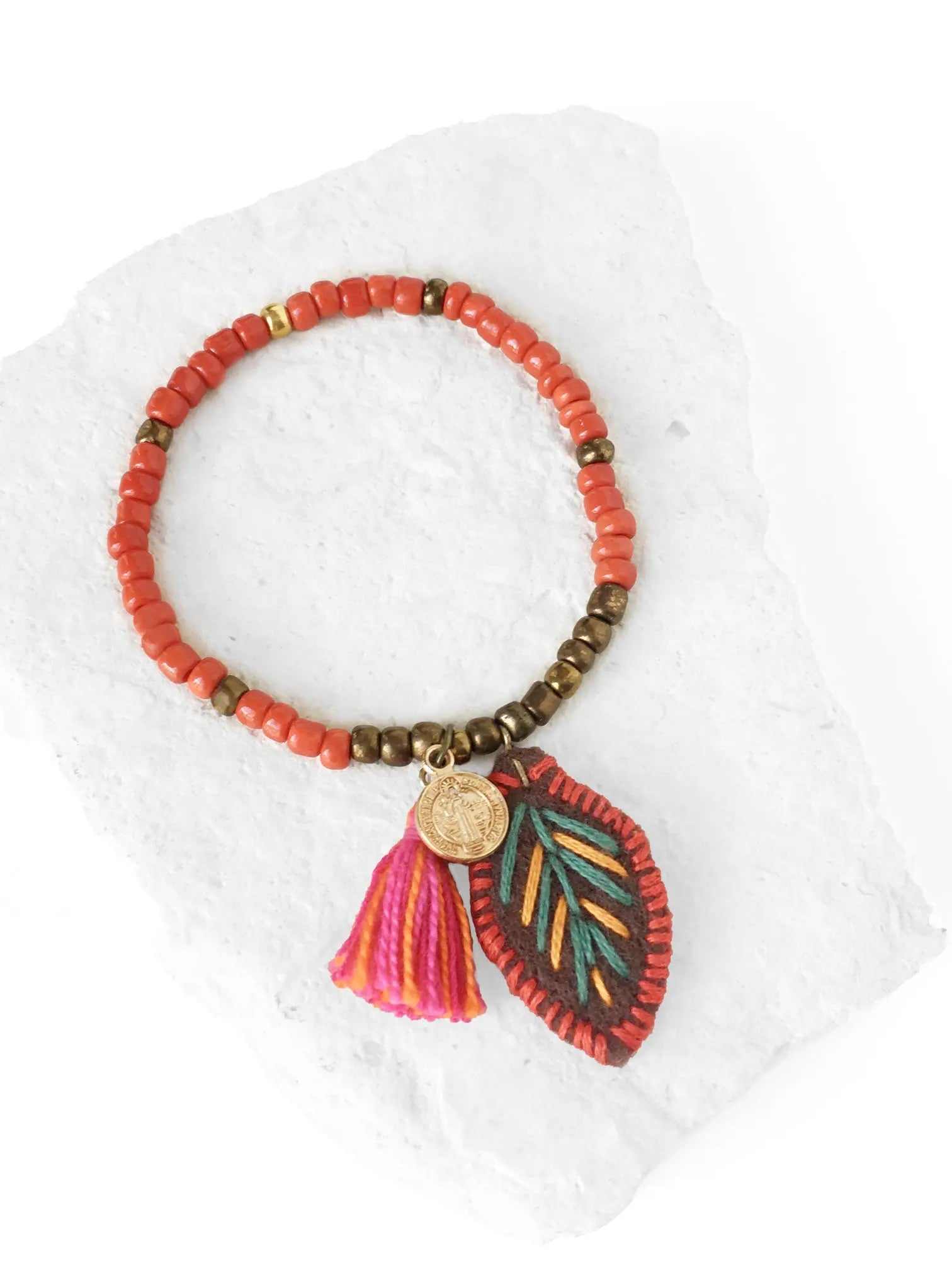 Pulsera Naranja Martina Artesanal