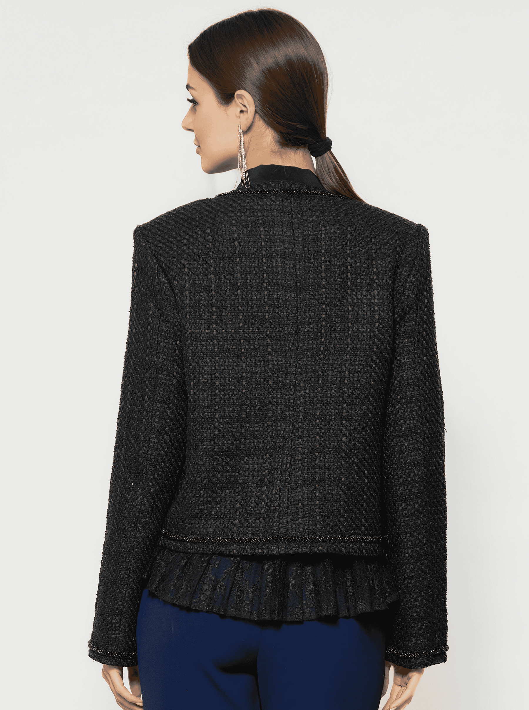 Pogonia Tweed Bouclé Crop Jacket