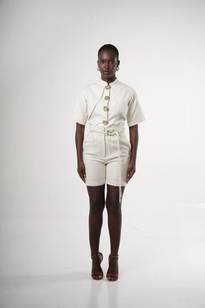 Salina Linen-blend Paperbag-waist Shorts