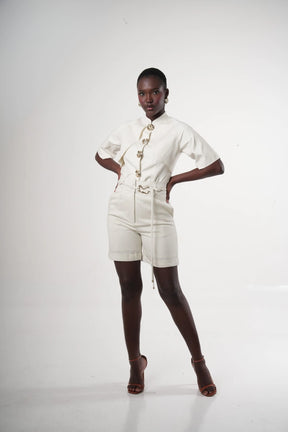 Salina Linen-blend Paperbag-waist Shorts