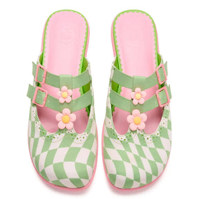 Shaken Squares Women's Mary Jane Clogs