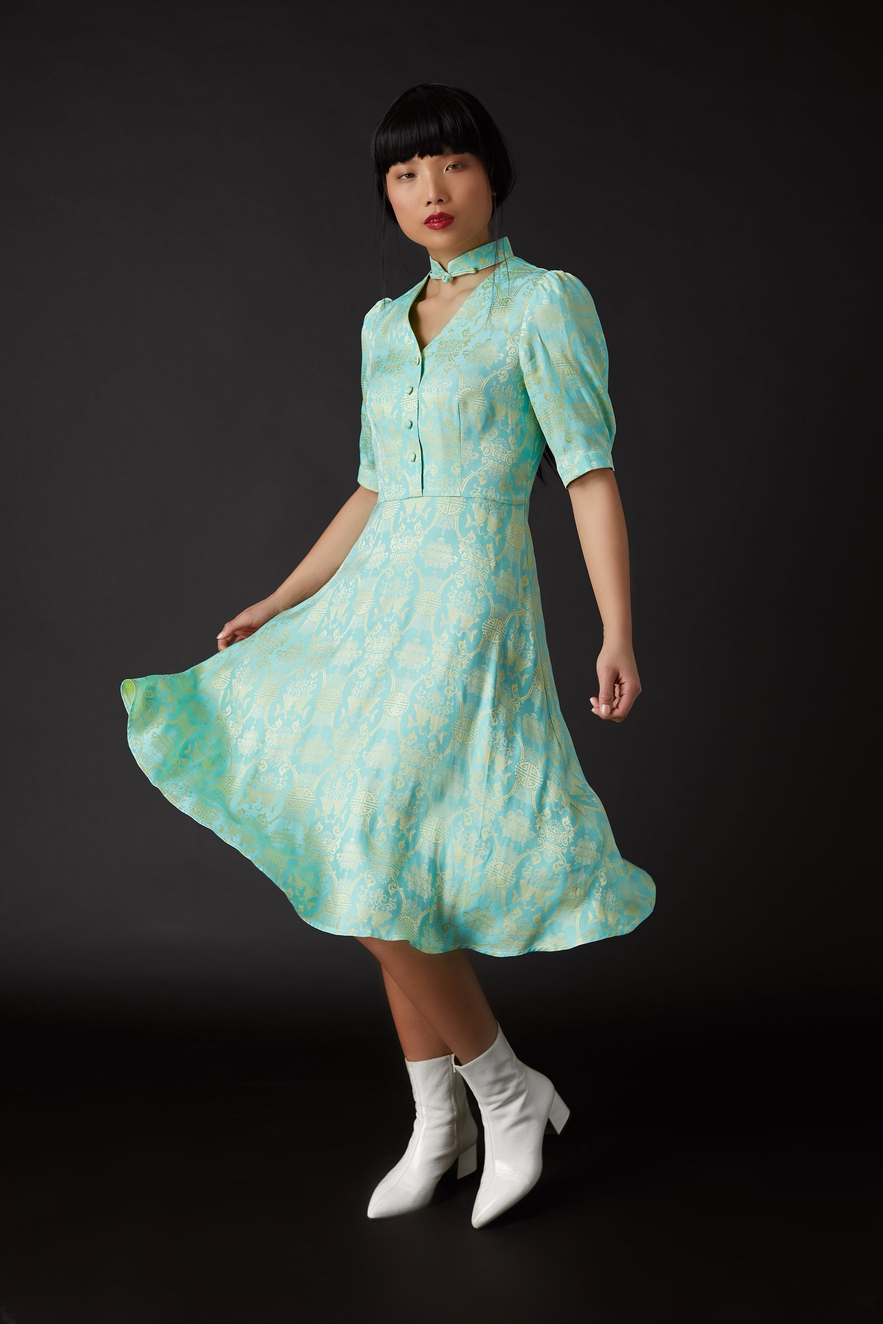 Lily Tea Dress Green