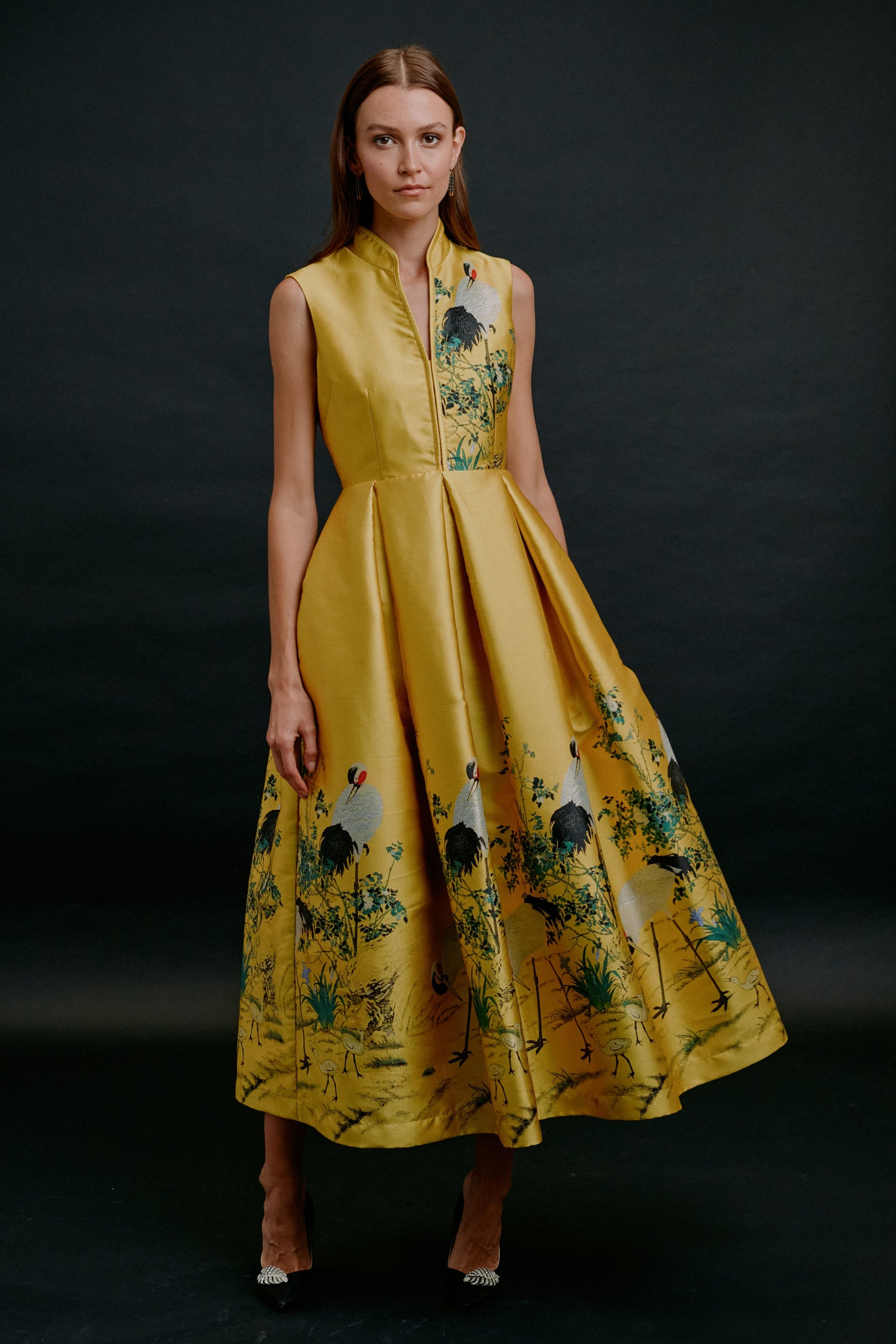 Royal Yellow Crane Dress