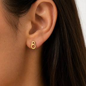 Soda Tab Stud Earrings