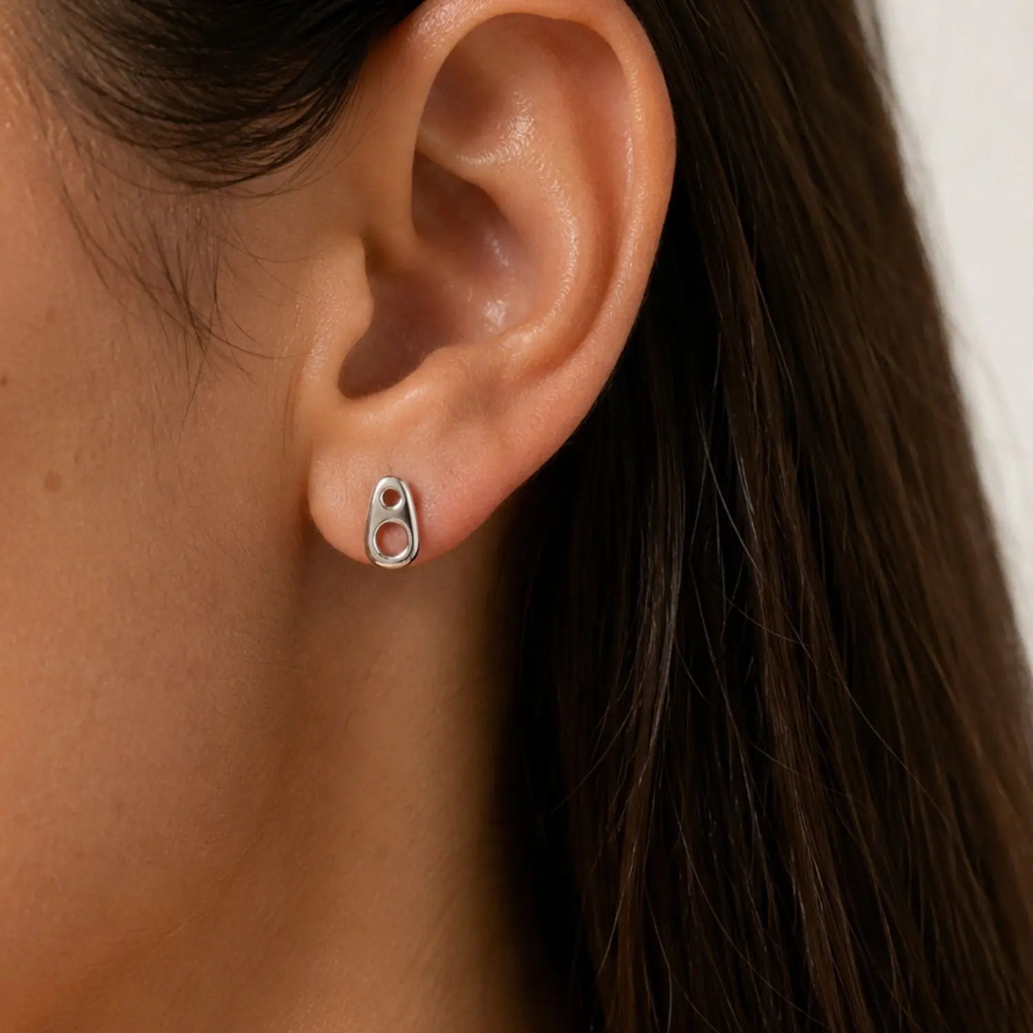 Soda Tab Stud Earrings