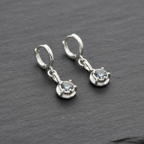 Stardust Moissanite Dangle Earrings