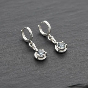 Stardust Moissanite Dangle Earrings