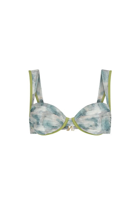 TRAVESIA Top Batik verde