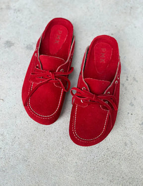Telma Red Suede