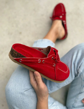 Telma Red Suede