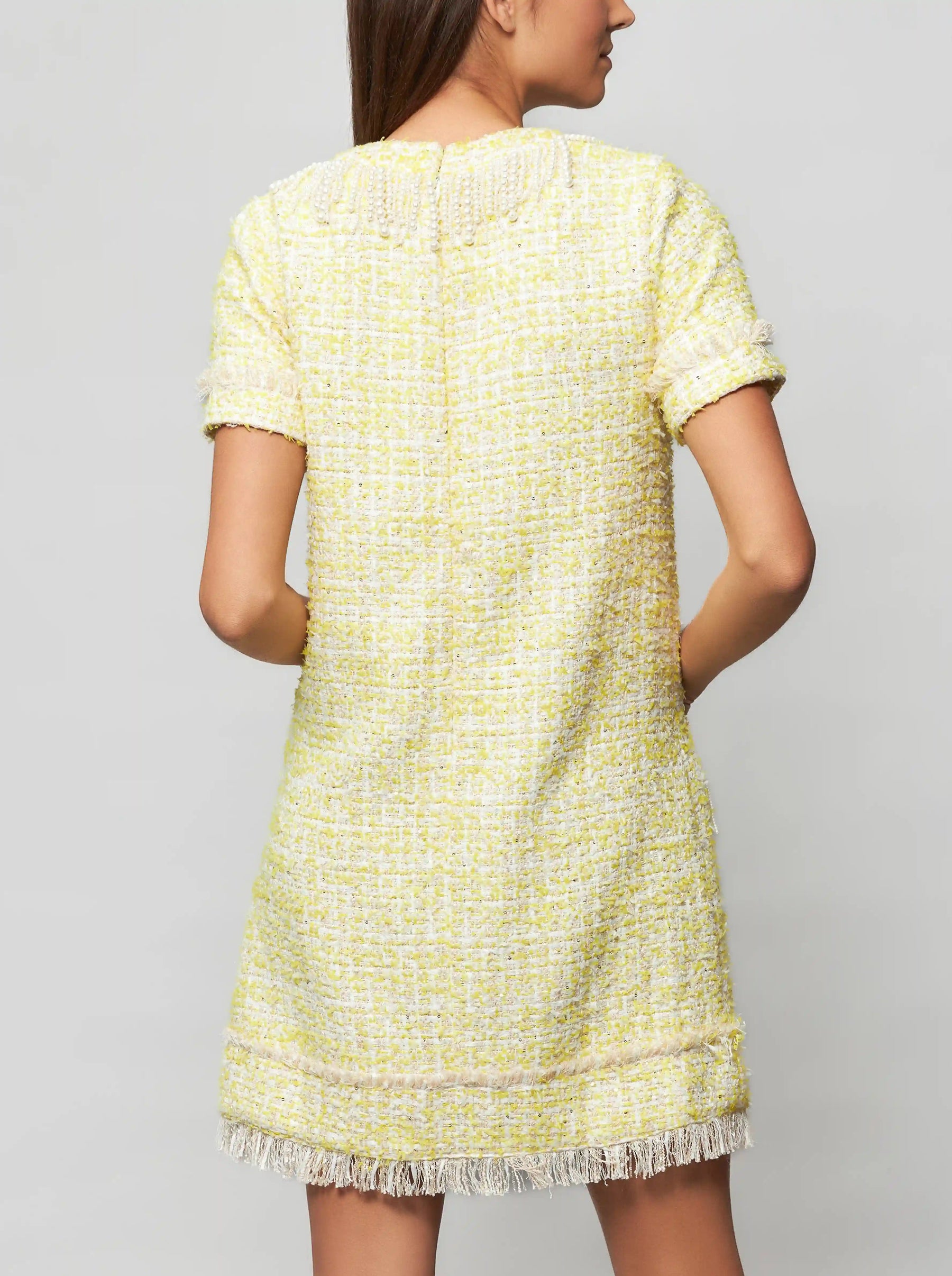 Tia Tweed Bouclé Sheath Mini Dress
