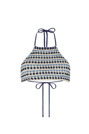 Ginni Top Print Azul