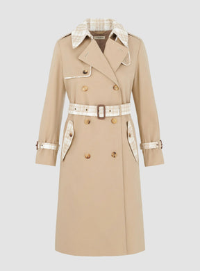 Twill & Tweed Contrast Trench