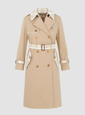 Twill & Tweed Contrast Trench