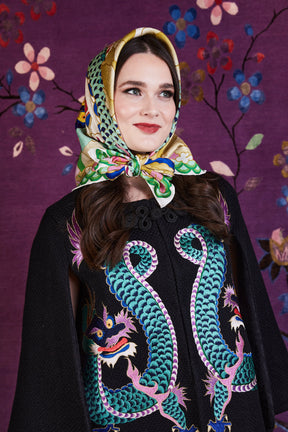 Wendy Morrison X Skylence Talisman Dragon Silk Scarf