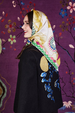 Wendy Morrison X Skylence Talisman Dragon Silk Scarf