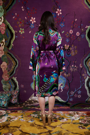 Wendy Morrison x Skylence Kujaku Peacock Silk Robe