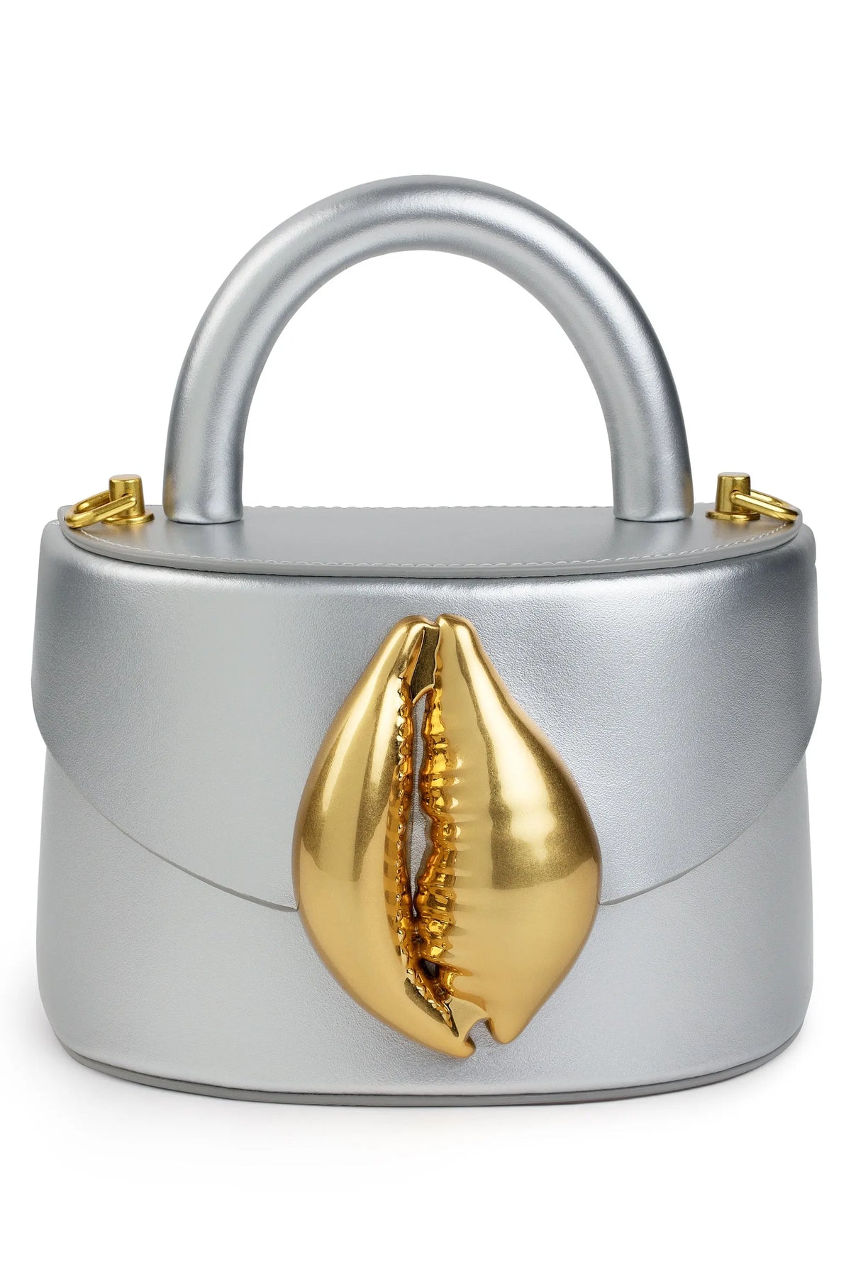 Metallic Silver Viera Cowrie Shell