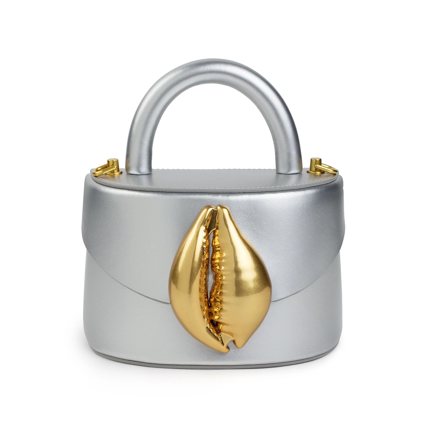 Metallic Silver Viera Cowrie Shell