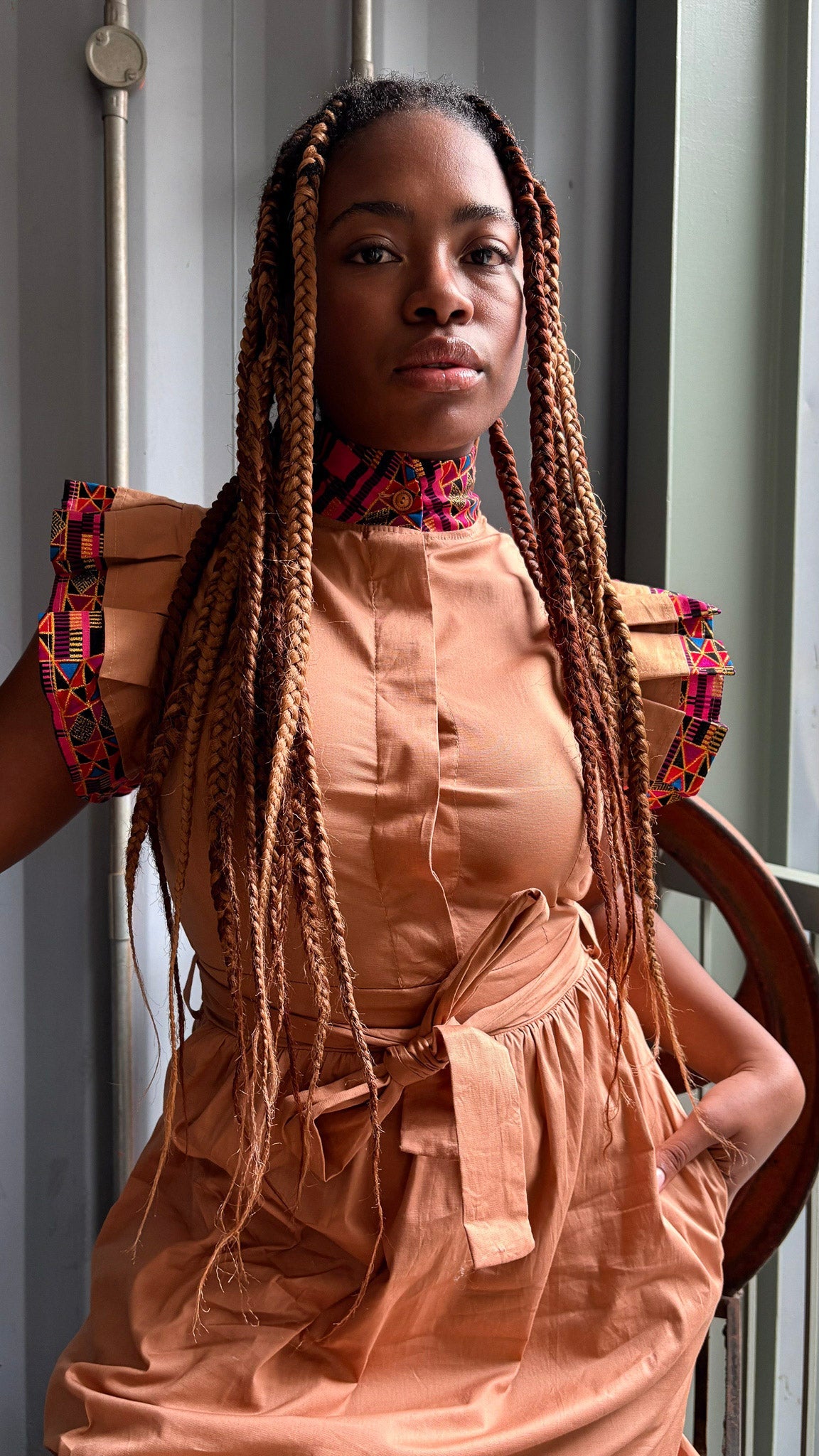 Vulindlela Dress Brown Heritage