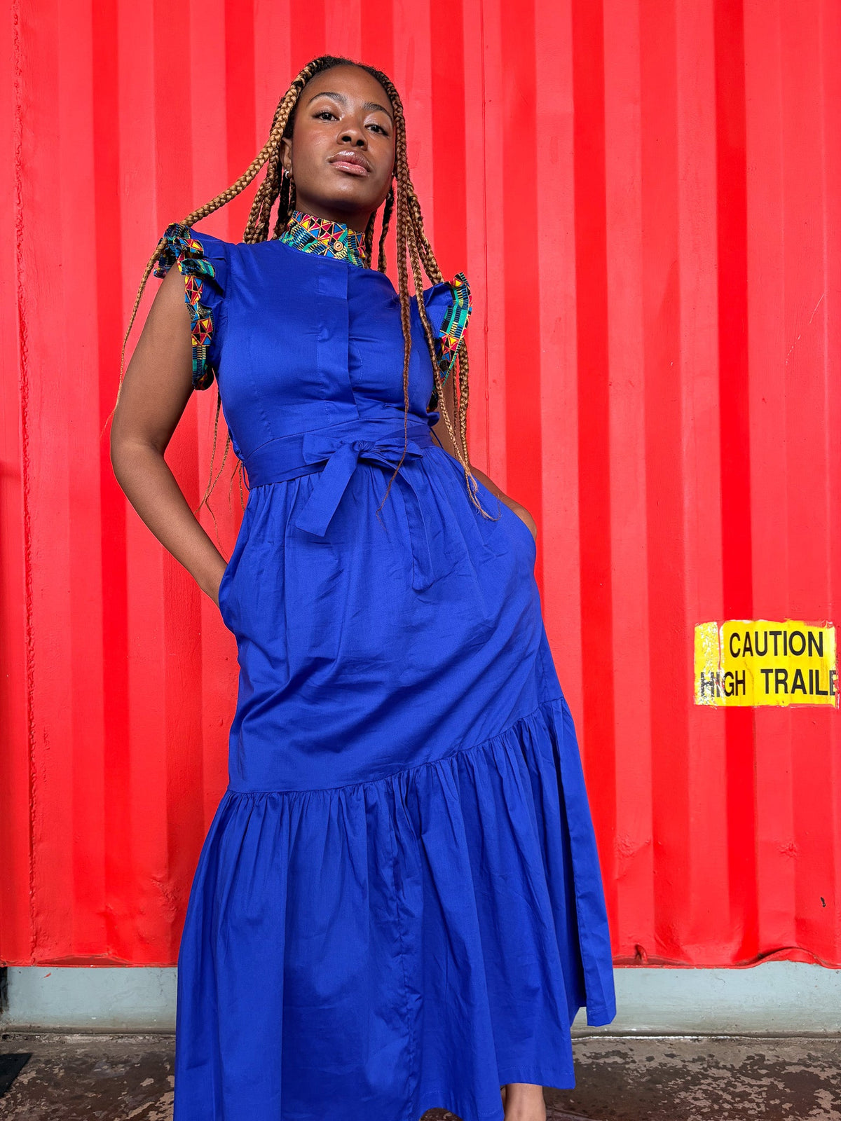 Vulindlela Dress Blue Heritage