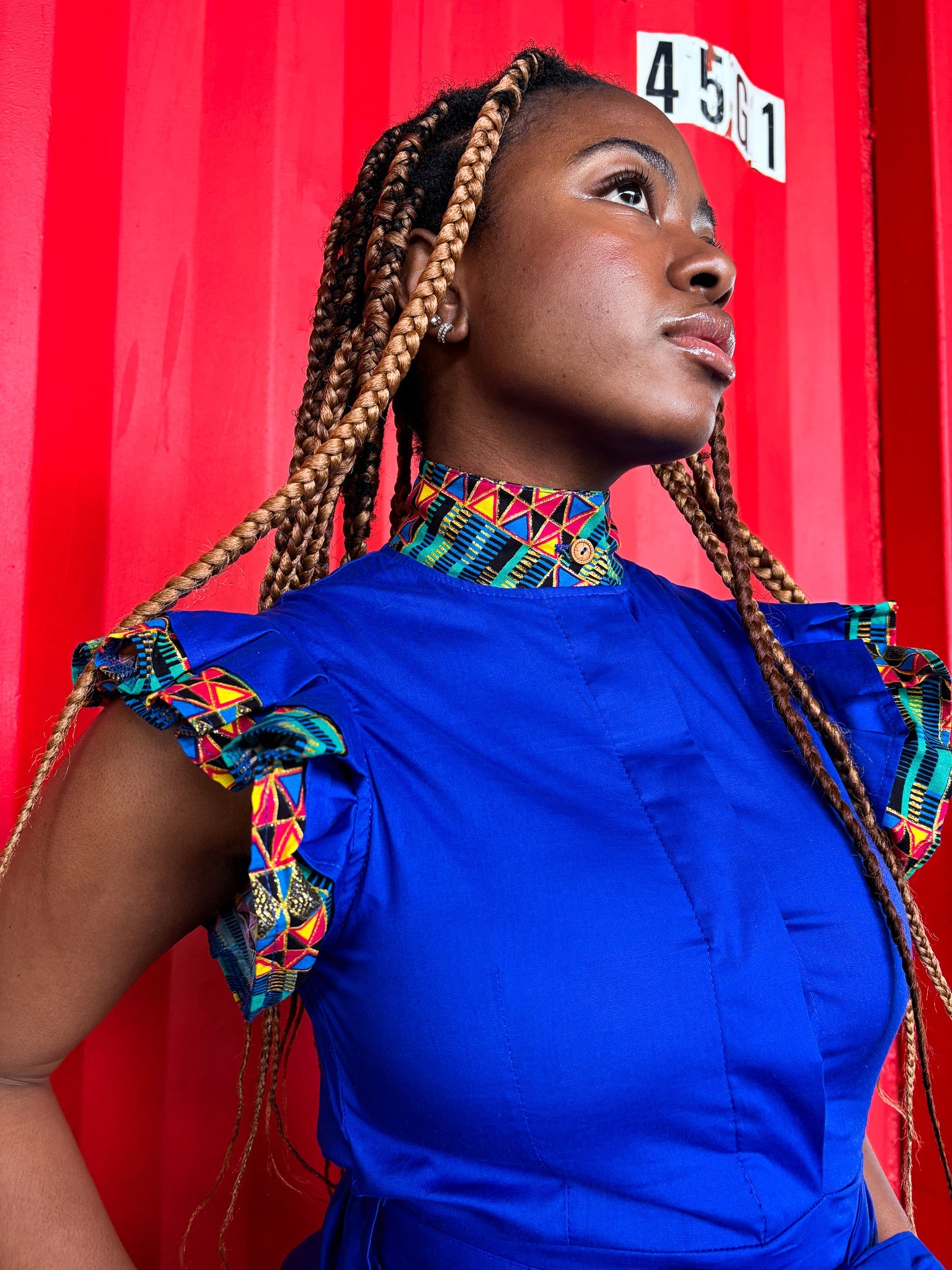 Vulindlela Dress Blue Heritage
