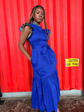 Vulindlela Dress Blue Heritage
