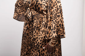 Plus Size Animal Print Kimono