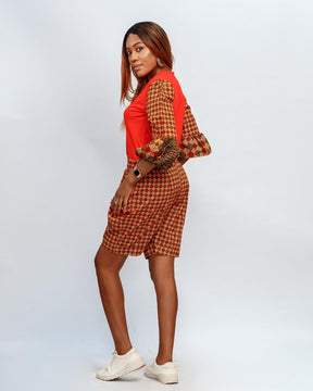 Adanma African Print Short & Top