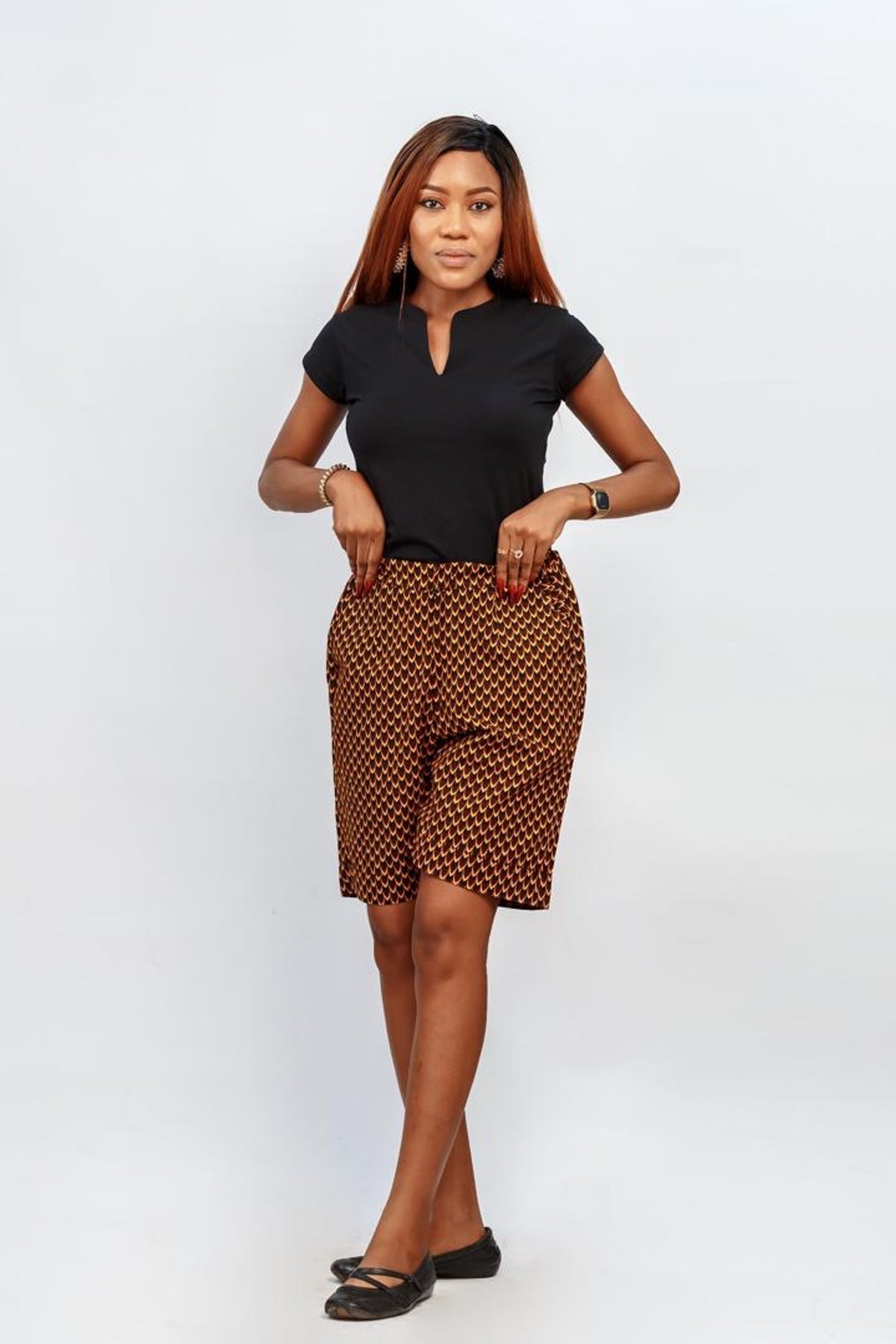 Nneoma African Print Short & Top