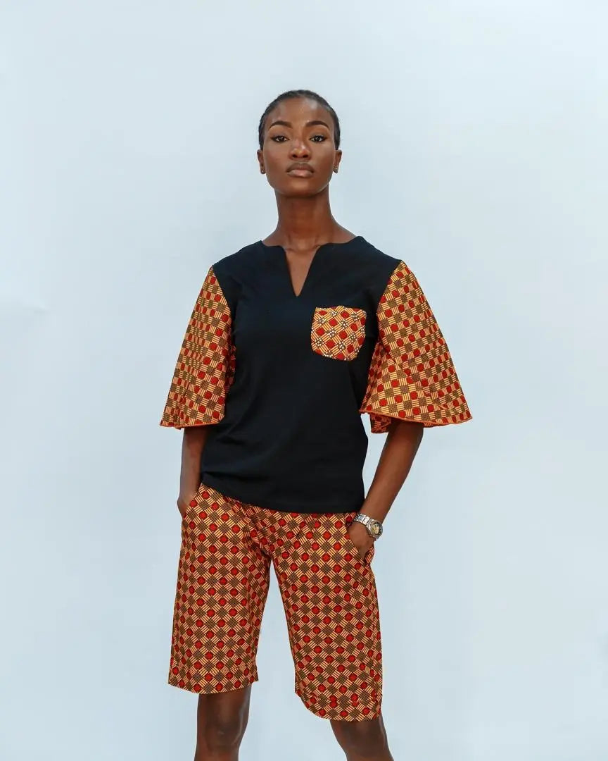 Nneka African Print Short & Top