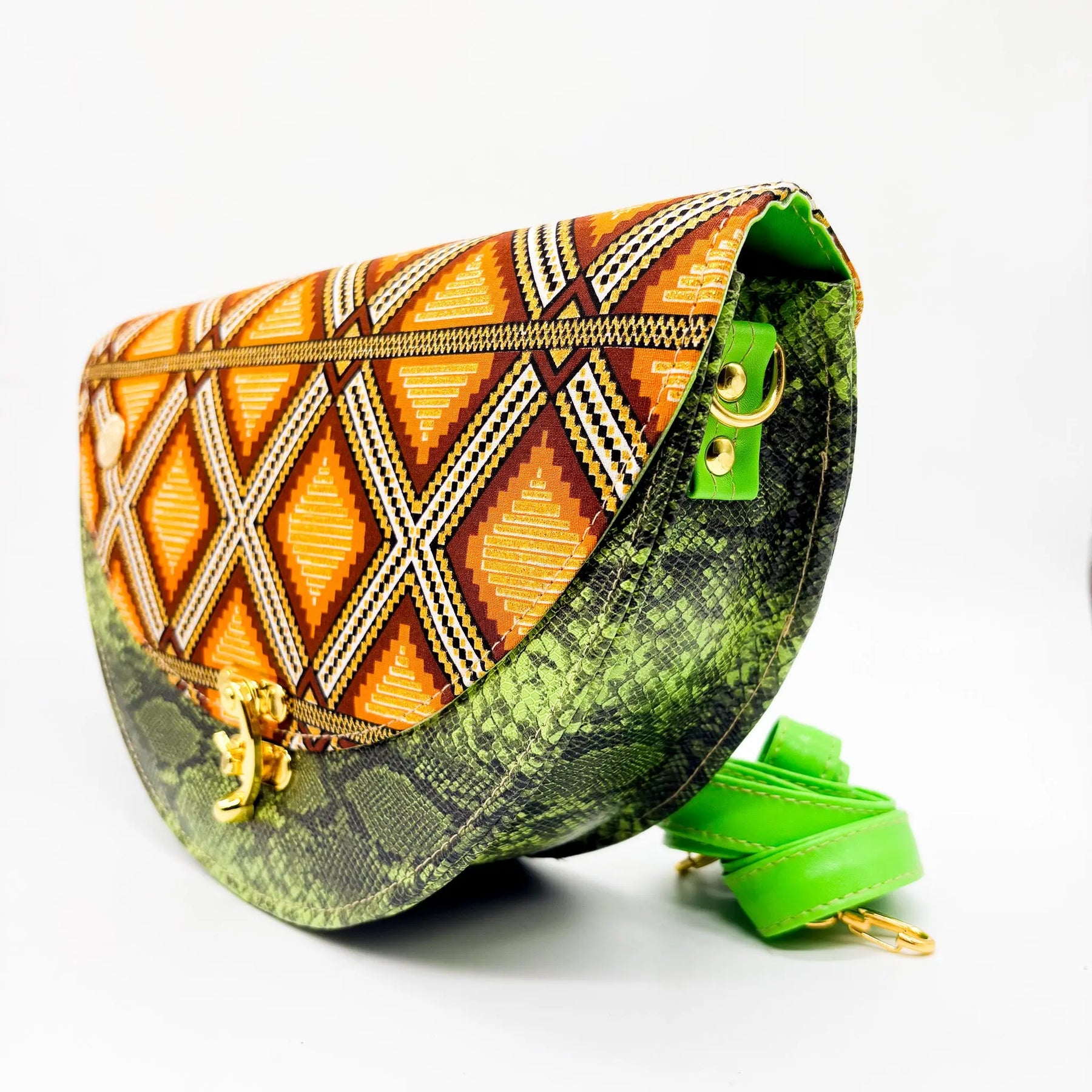Katlego Green Snake Skin
