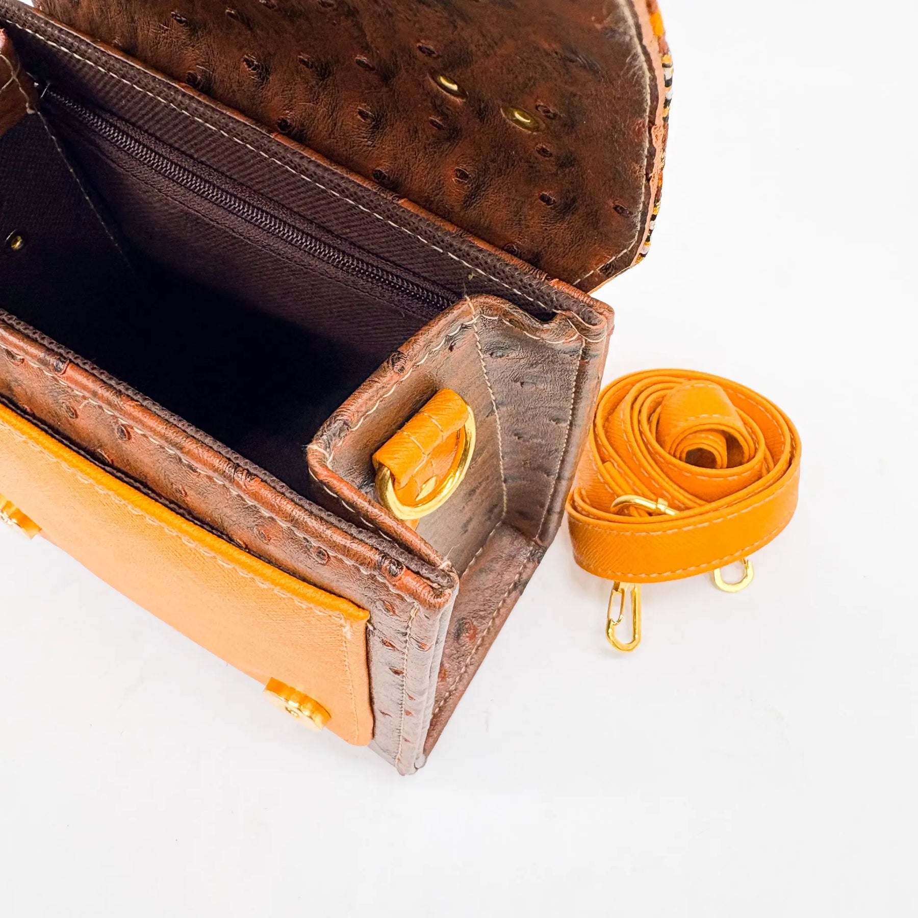 Kamogelo Brown Orange Print