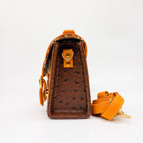Kamogelo Brown Orange Print