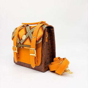 Kamogelo Brown Orange Print