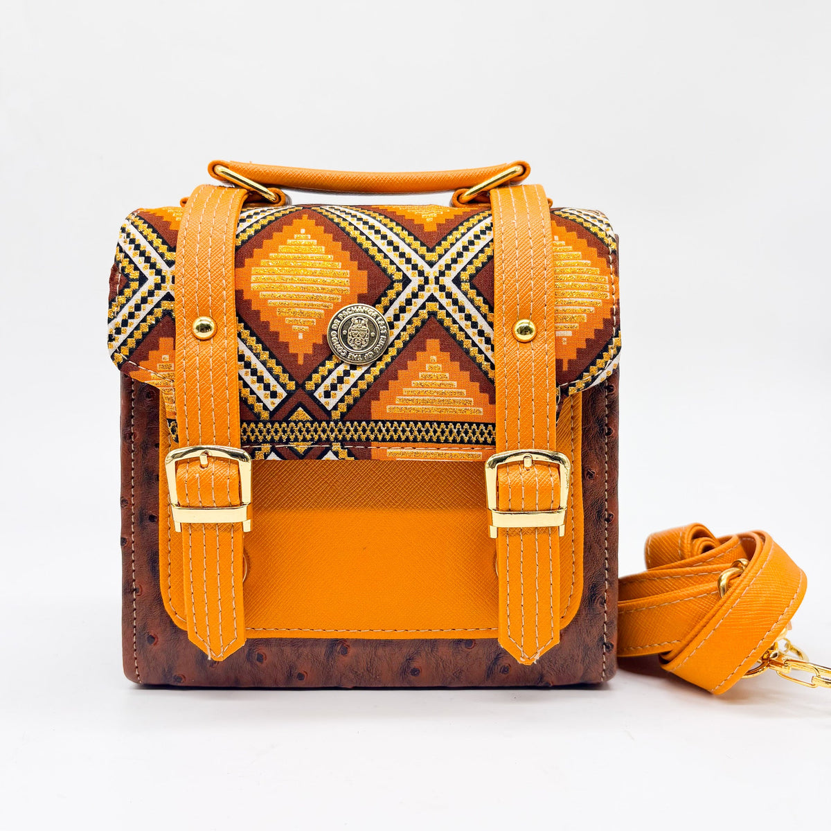 Kamogelo Brown Orange Print
