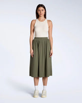 Gathered Midi Skirt