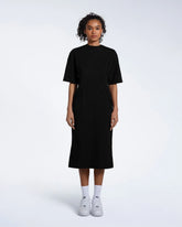 Pleated Waist T-Shirt Dress