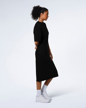 Pleated Waist Organic T-Shirt Dress