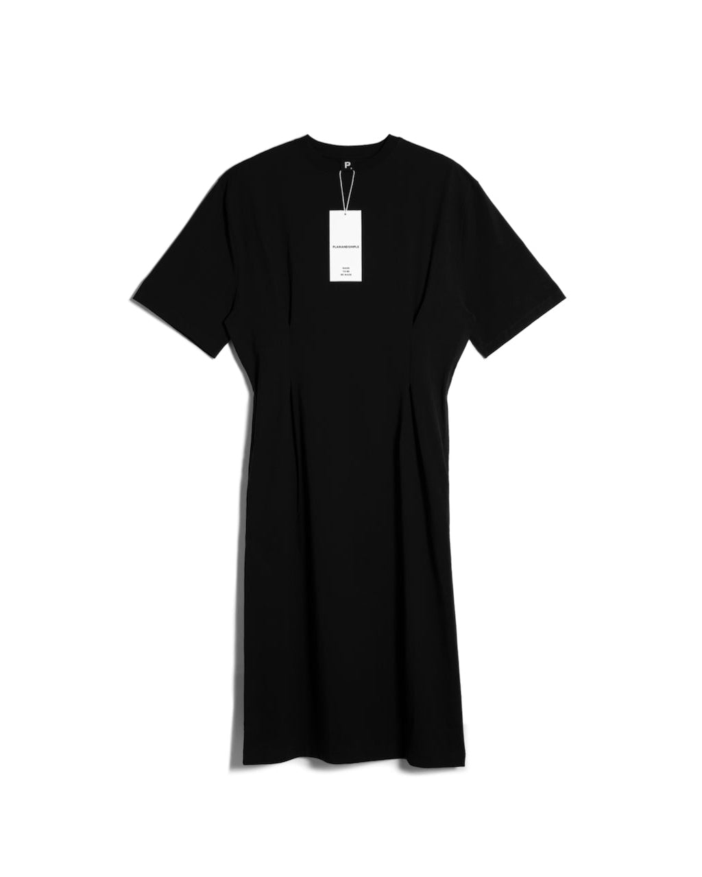 Pleated Waist Organic T-Shirt Dress