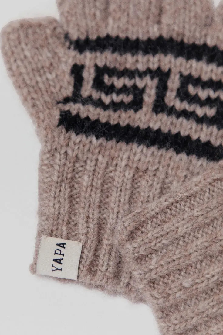 Sari alpaca fingerless gloves