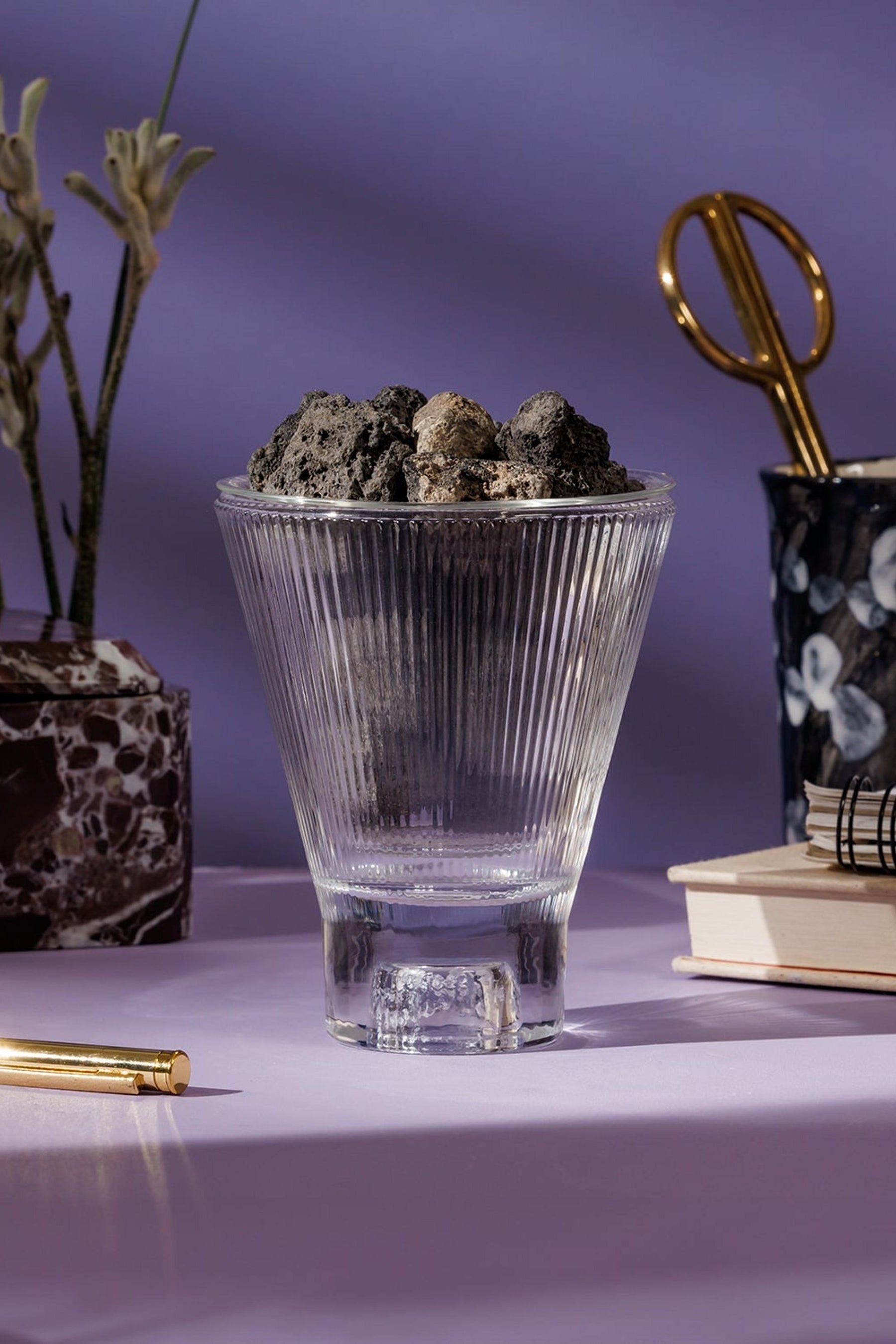 Zai Lava Rock Diffuser - Cedar & Black Cherry