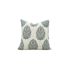 Unique Hand Made Block Printed Viscose Linen Pillow Cover- Kumud